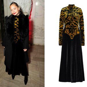 Velvet Proenza Schouler dress seen on Nicole Richie